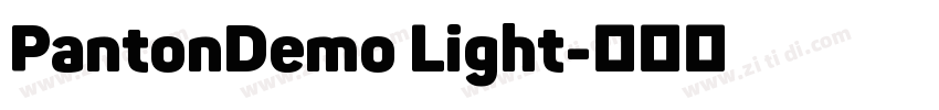 PantonDemo Light字体转换